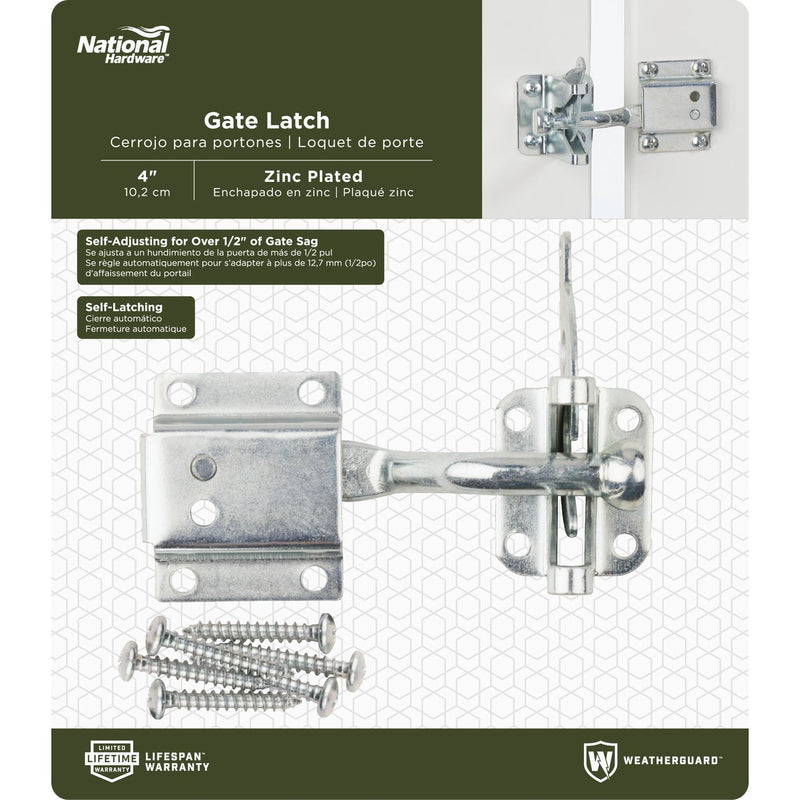 National 4 In. Zinc MaxLatch Sag Compensating Latch