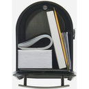 Gibraltar Franklin Black Steel Rural Post Mount Mailbox