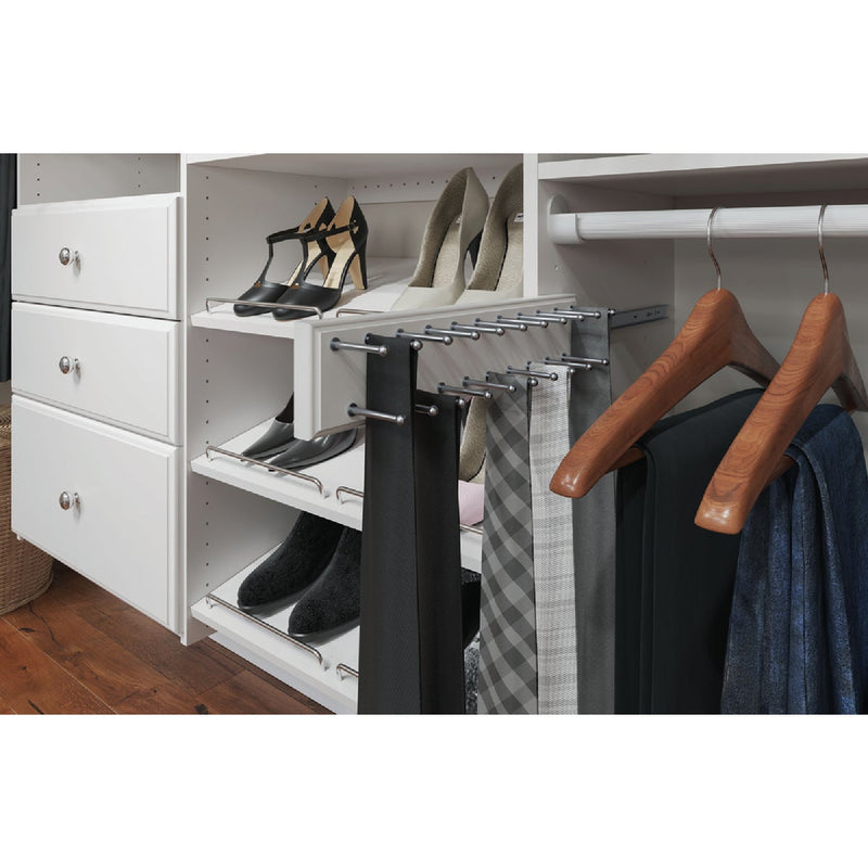 Easy Track Sliding Tie Rack