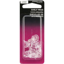 Prime-Line 1/4 In. Dia. x 13/16 In. L. Clear Butyrate Shelf Support (8 Count)