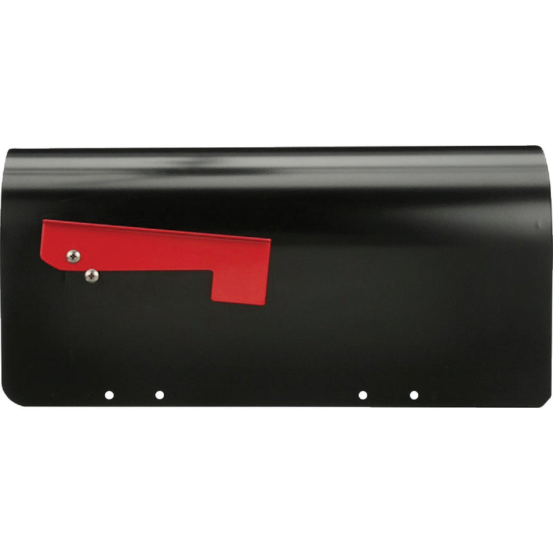 Gibraltar Ironside Black Steel Post Mount Mailbox