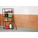 Honey Can Do 35 In. x 72 In. x 13 In. 5-Tier Black Stainless Steel Shelf