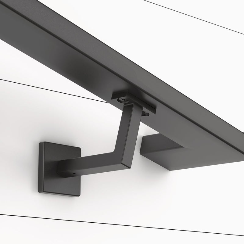 National Hardware 3-5/16 In. Matte Black Reed Handrail Bracket