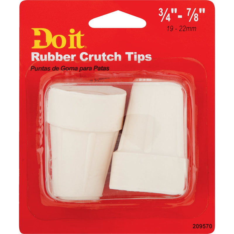 Do it Rubber Off-White 3/4 In. Crutch Tip, (2-Pack)