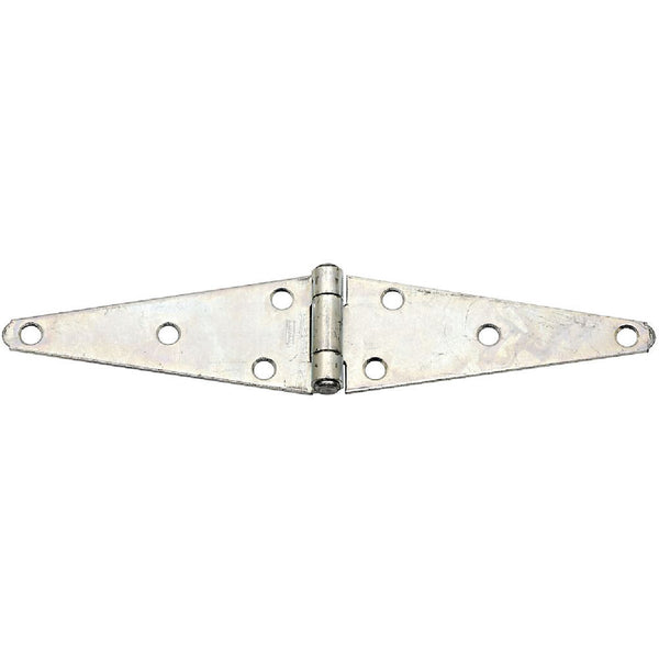 National 2.43 In. x 6 In. Zinc Heavy-Duty Strap Hinge (2-Pack)