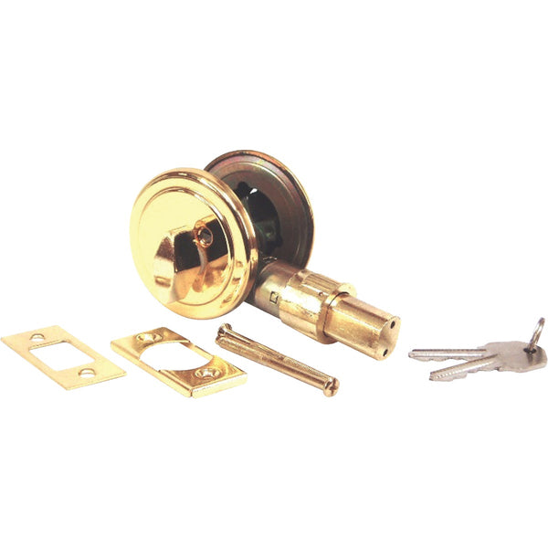 United States Hardware Brass Mobile Home Deadbolt