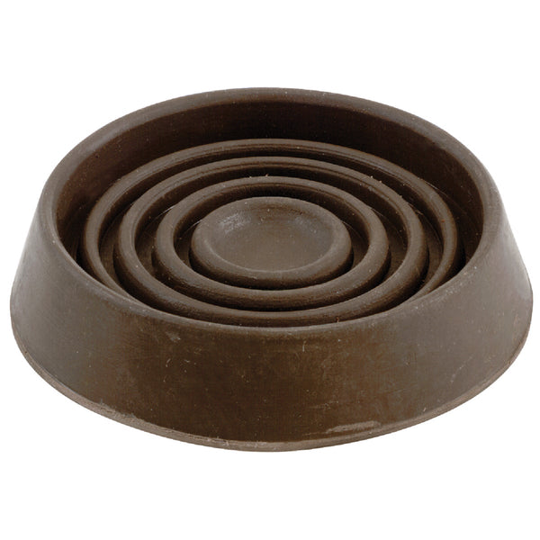 Do it 1-1/2 In. Inner Diameter Round Brown Furniture Leg Cup,(4-Pack)