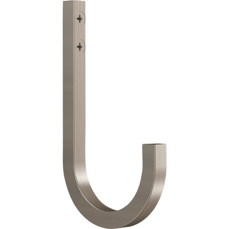 National Hardware 4 In. Satin Nickel Reed Multipurpose Hook (2-Pack)