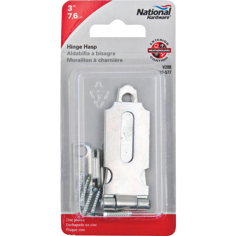 National 3 In. Steel Hinge Hasps