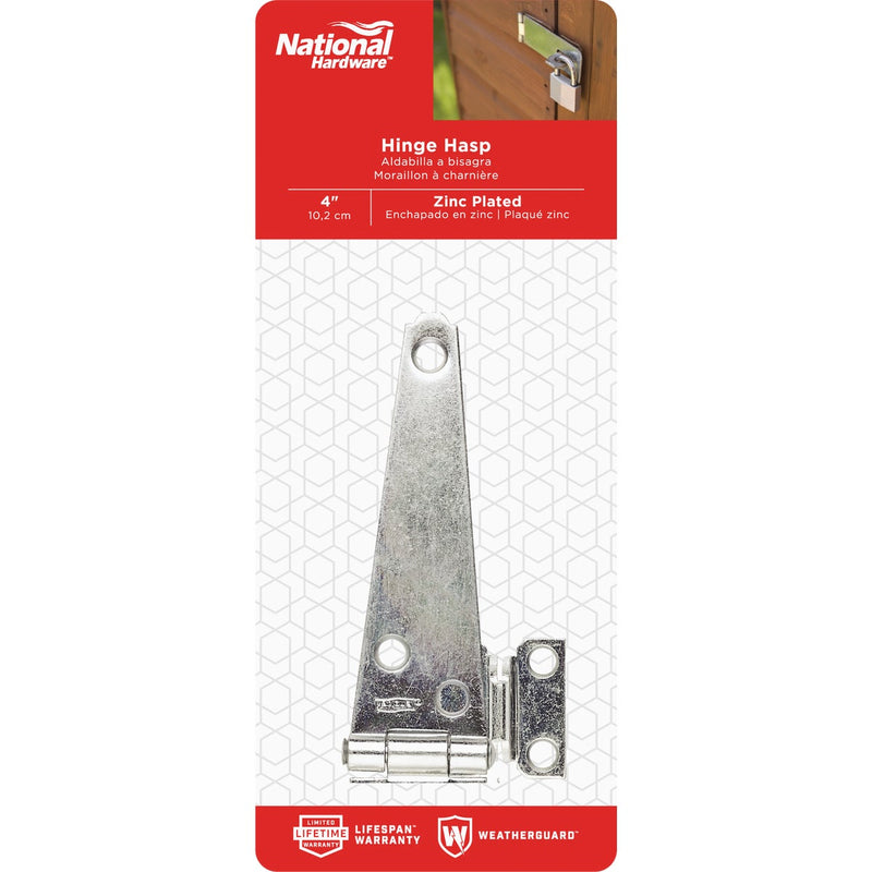 National 4 In. Steel Hinge Hasps