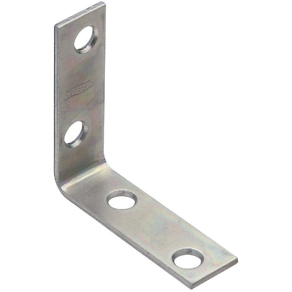 National Catalog V115 2 In. x 5/8 In. Zinc Steel Corner Brace (4-Count)