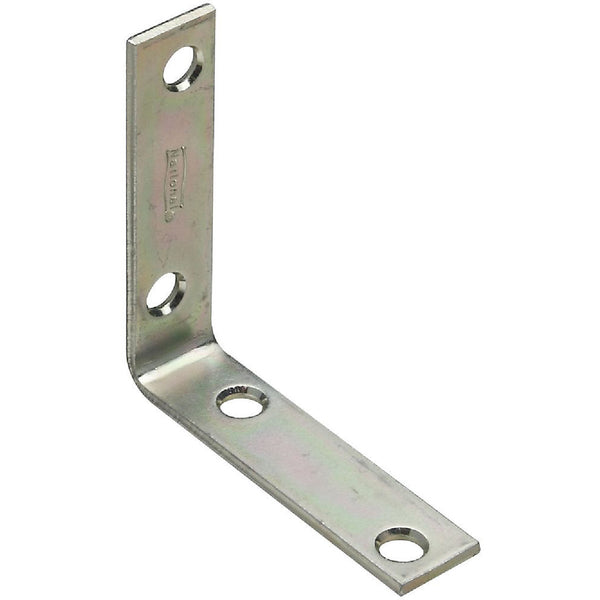 National Catalog V115 2-1/2 In. x 5/8 In. Zinc Steel Corner Brace (4-Count)