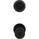 Steel Pro Matte Black Tulip Deadbolt & Door Knob Entry Combo (2-Pack)