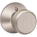 Schlage Bowery Knob Satin Nickel Non-Turning Lock