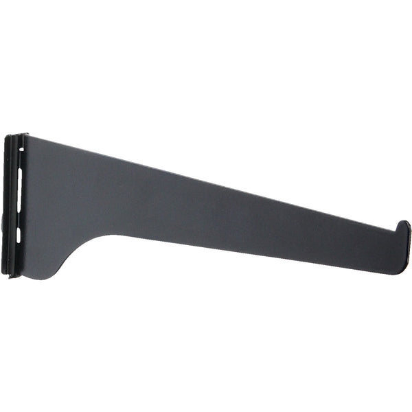 Knape & Vogt 180 Series 12 In. Black Steel Regular-Duty Single-Slot Shelf Bracket