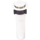 United States Hardware 1-1/4 In. White Plastic Bathroom Sink Drain for Mobile Homes