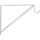 John Sterling Closet-Pro 10 In. H. x 11 In. D. Fixed Closet Shelf & Rod Bracket, White
