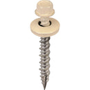 Acorn International 1-1/2 In. Washered Light Stone Metal To Wood Screw (250 Ct.)