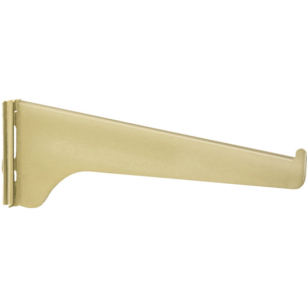 Knape & Vogt 180 Series 8 In. Brass Steel Regular-Duty Single-Slot Shelf Bracket