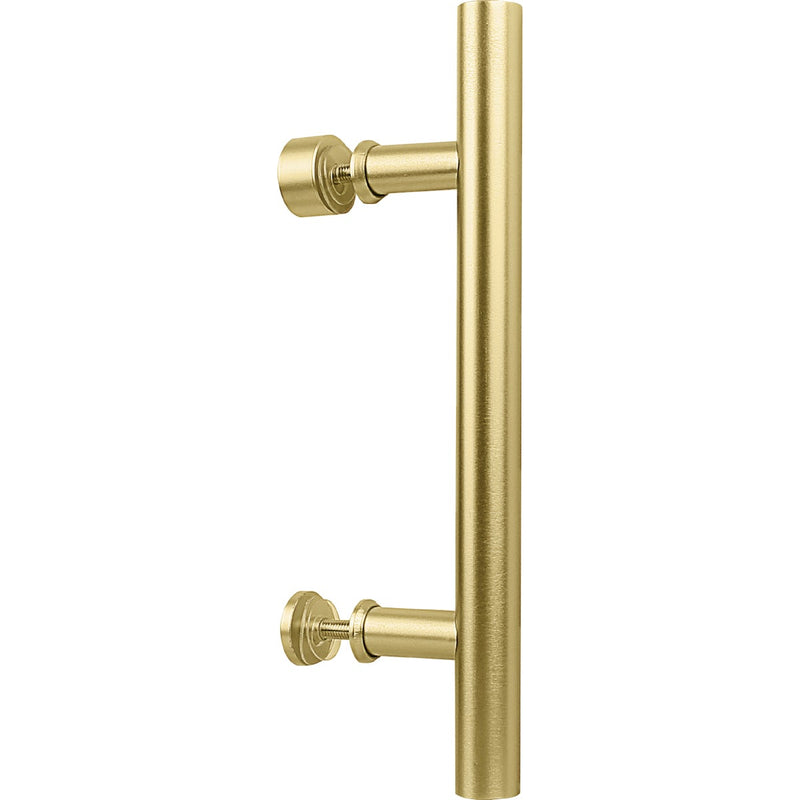 National V1001 12 In. Brushed Gold Madison Interior Barn Door Pull