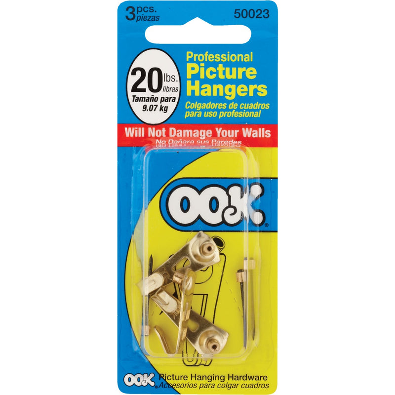 Hillman OOK 20 Lb. Capacity Picture Hangers (3-Pack)