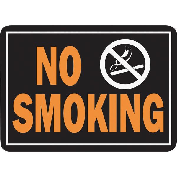 Hy-Ko 10x14 Day-Glo Aluminum Sign, No Smoking