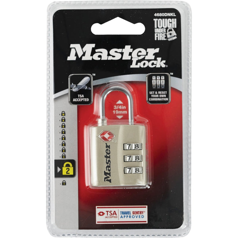 Master Lock 1-3/16 In. Travel Sentry Lock (TSA-Accepted)