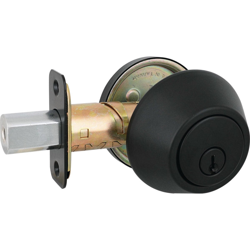 Steel Pro Matte Black Single Cylinder Deadbolt