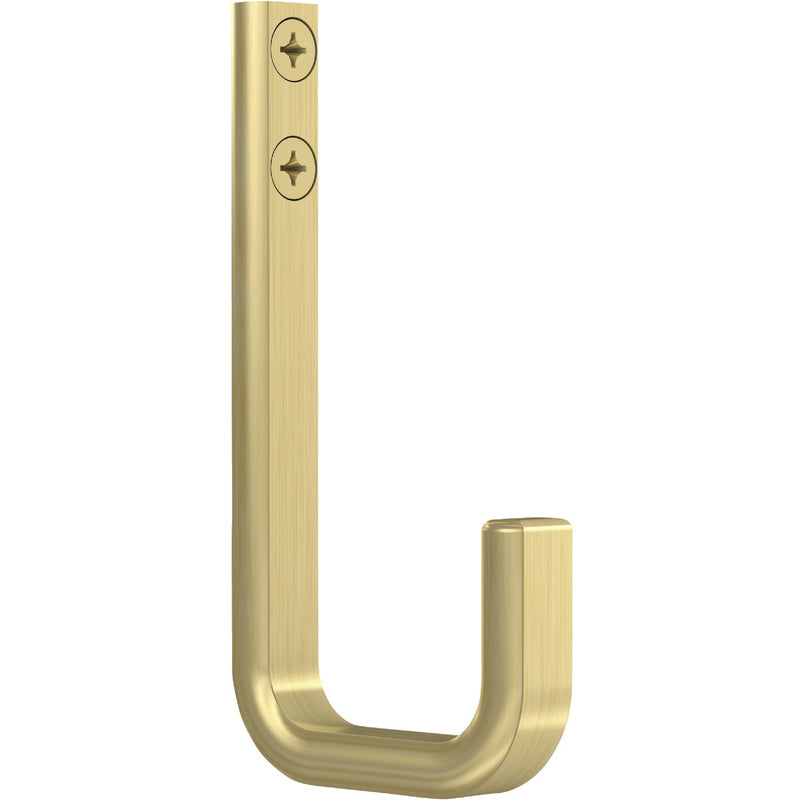 National Hardware 4 In. Brushed Gold Reed Modern Hook