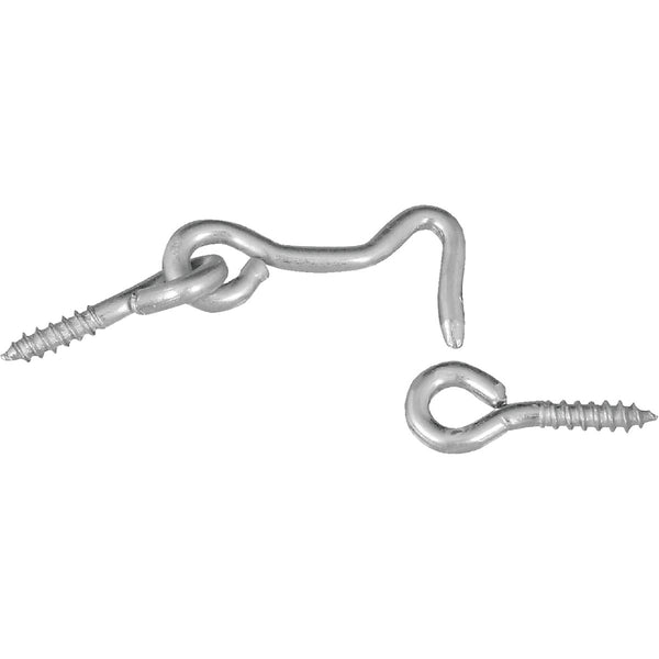 National 1-1/2 In. Steel Hook & Eye Bolt (2 Ct.)