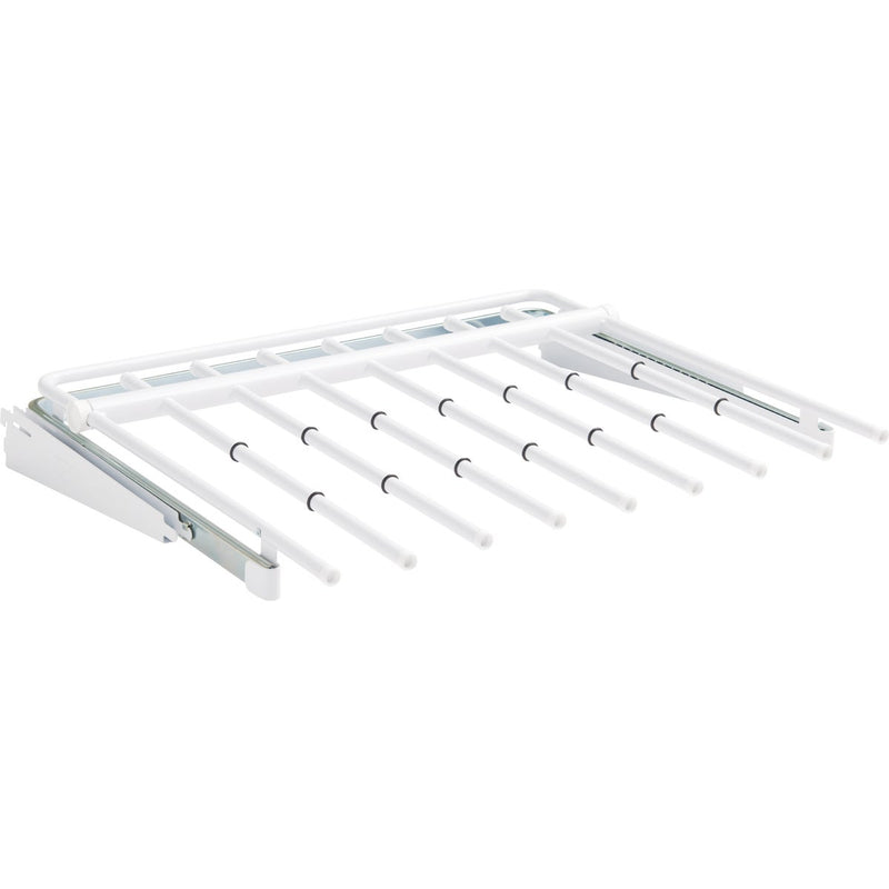 Rubbermaid Configurations White Sliding Pants Rack