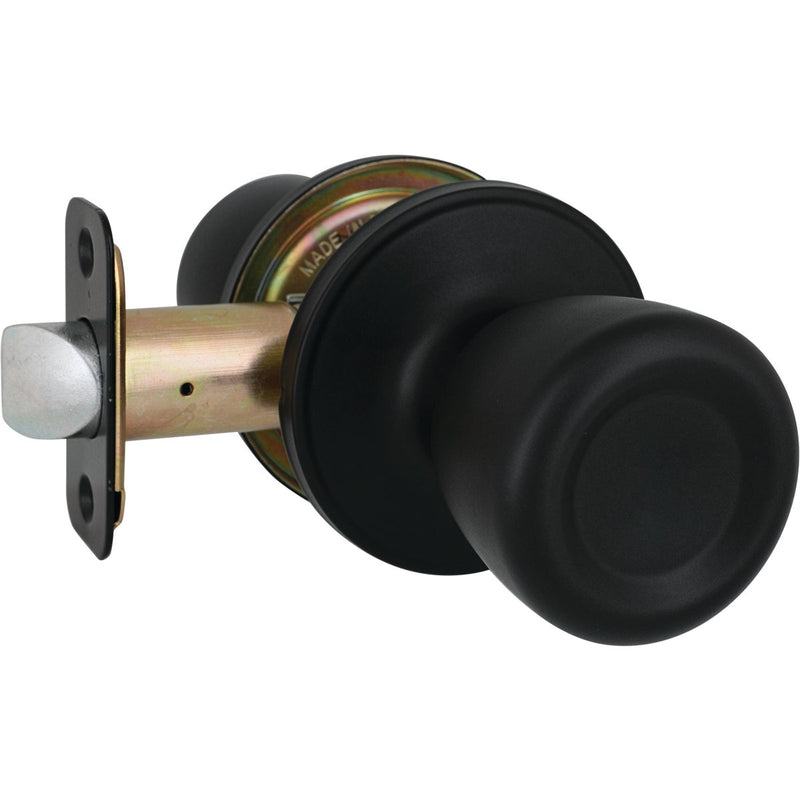 Steel Pro Matte Black Tulip Passage Door Knob