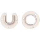 Stanley Home Designs 1-5/16 In. Zinc Closet Rod Socket, Satin Nickel (2-Pack)