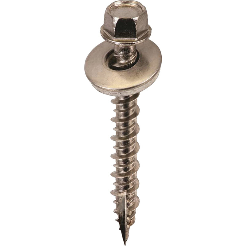 Acorn International 1-1/2 In. Washered Stainless Steel Metal To Wood Screw (250 Ct.)