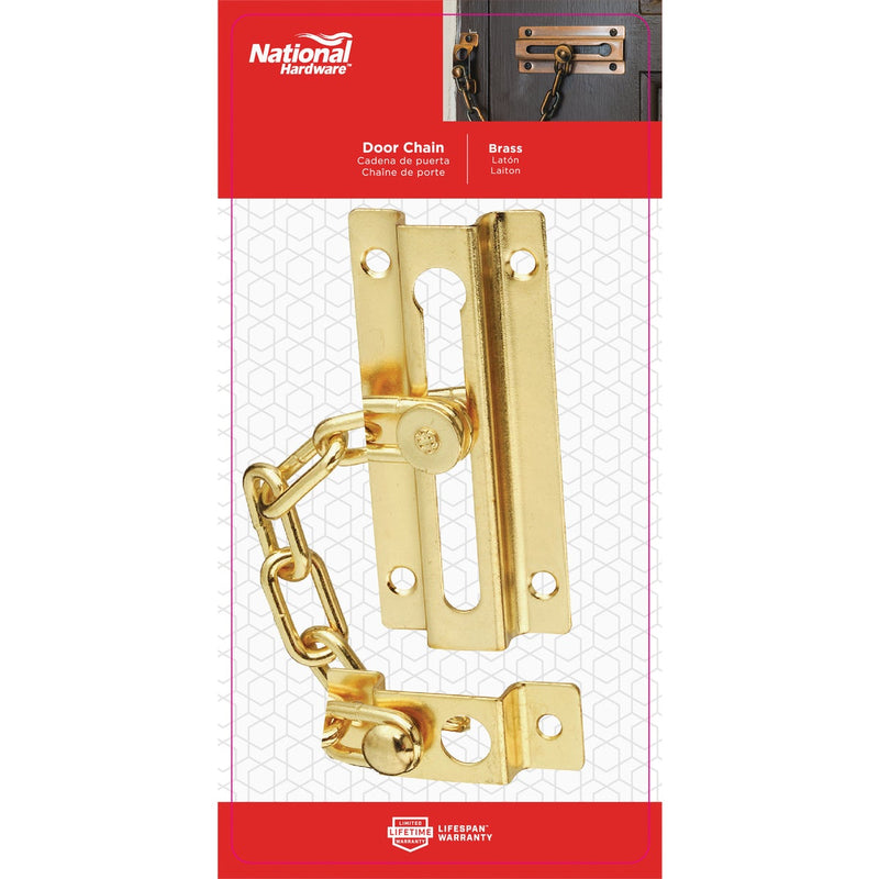 National Brass Steel Chain Door Lock