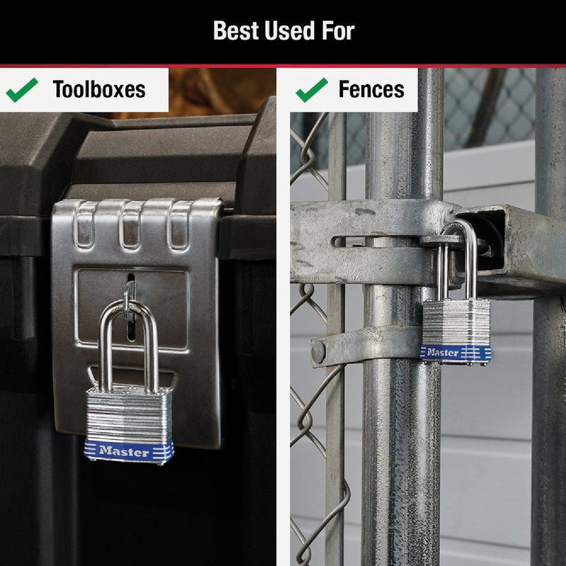 Master Lock 1-9/16 In. Wide 4-Pin Tumbler Keyed Padlock