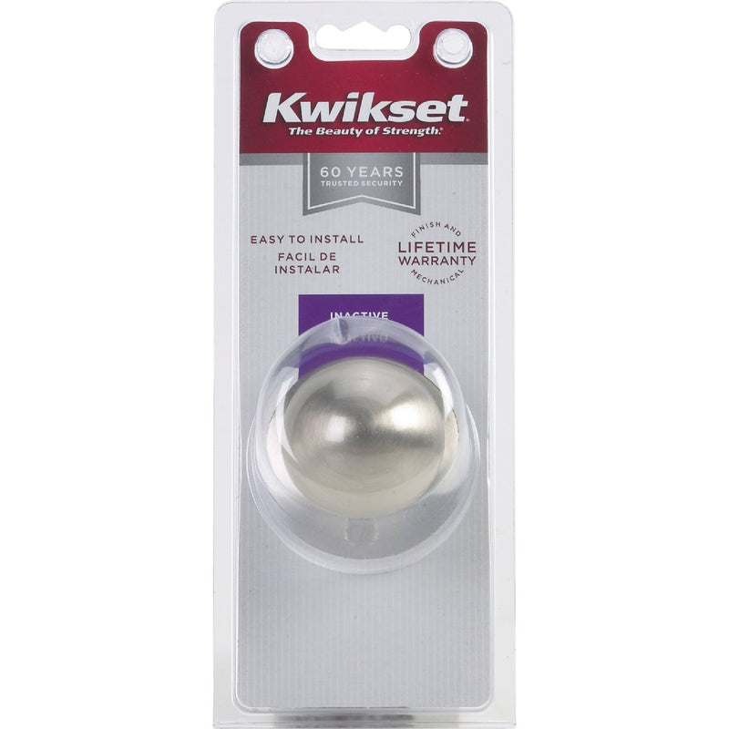 Kwikset Satin Nickel Polo Dummy Door Knob