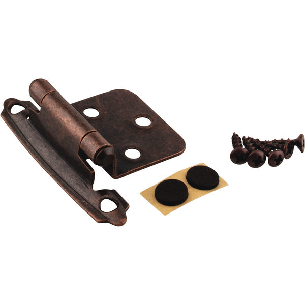 KasaWare Oil Rubbed Bronze Self-Closing Overlay Hinge (2-Pack)