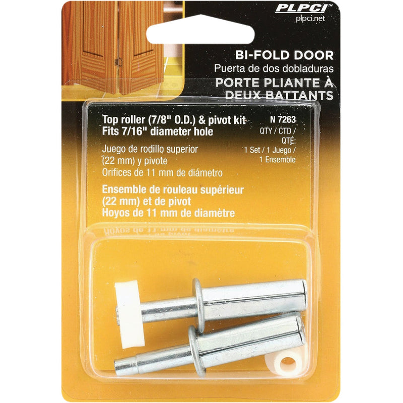 Prime-Line Bi-Fold Door 7/16 In. Steel Top Pivot & Guide Set