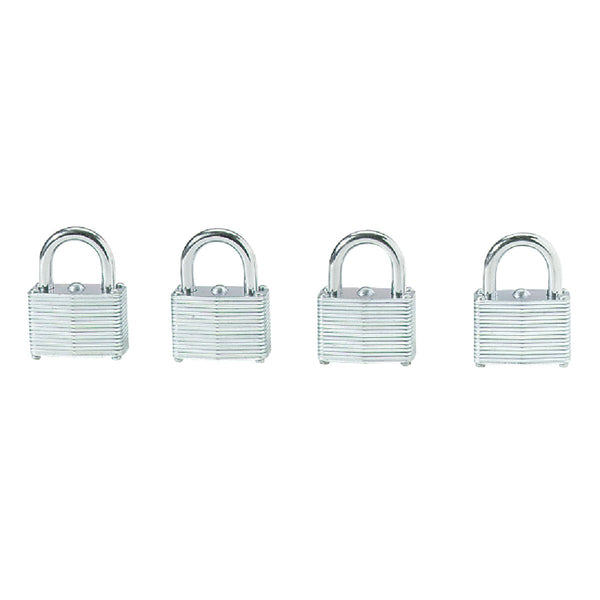 Do it 1-1/2 In. Warded Steel Keyed Padlocks (4-Pack)