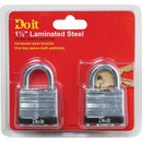 Do it 1-1/2 In. W. Laminated Steel Padlock (2-Pack)