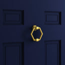 National Hardware 4 In. Brushed Gold Powell Door Knocker