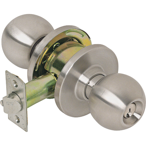 Tell Stainless Steel Storeroom Door Knob Lockset