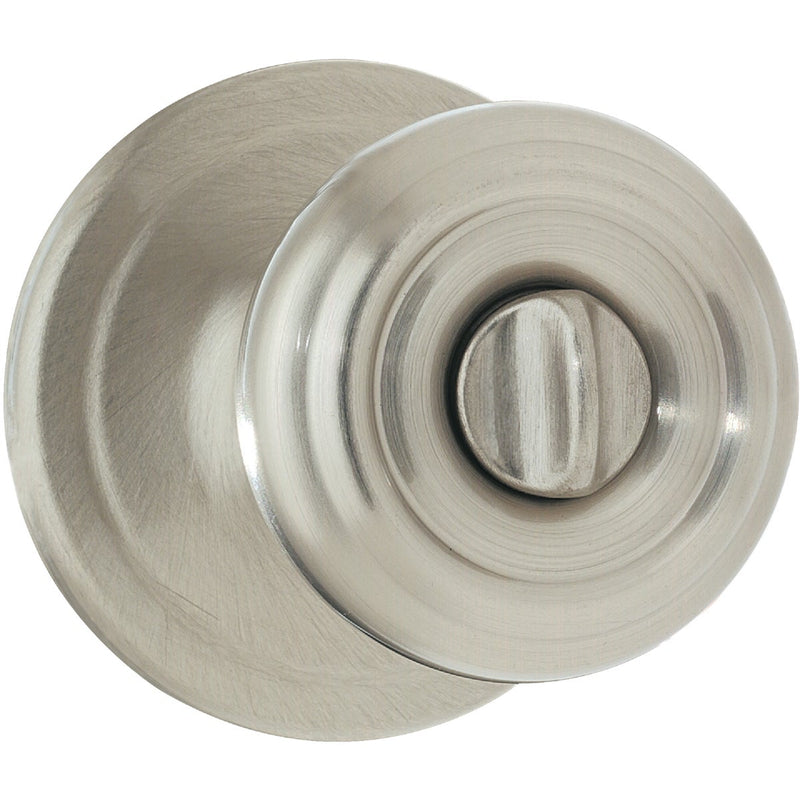 Kwikset Signature Series Satin Nickel Bed & Bath Door Knob