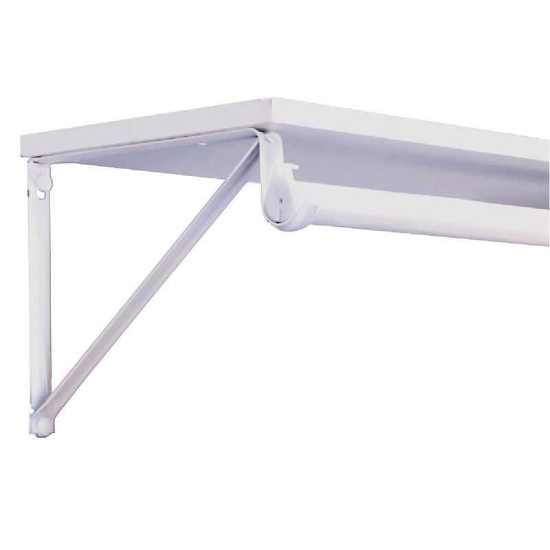 Knape & Vogt Closet Pro White Heavy Duty Shelf & Rod Bracket