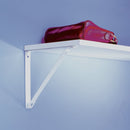 John Sterling Closet-Pro 11 In. D. x 9 In. H. White Steel Fixed Shelf Bracket