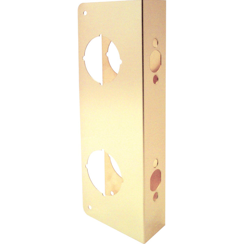 Defender Security 9 In. Brass High Security Door Reinforcer