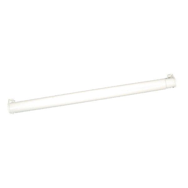 John Sterling Closet-Pro 72 In. to 120 In. x 1-1/4 In. Extra Heavy-Duty Adjustable Closet Rod, White