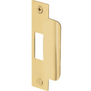 Defender Security Polished Brass 1-1/4 In. Lip Strike Plate