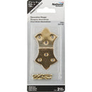 National 1-11/16 In. x 3-1/16 In. Miniature Brass Decorative Hinge (2-Pack)